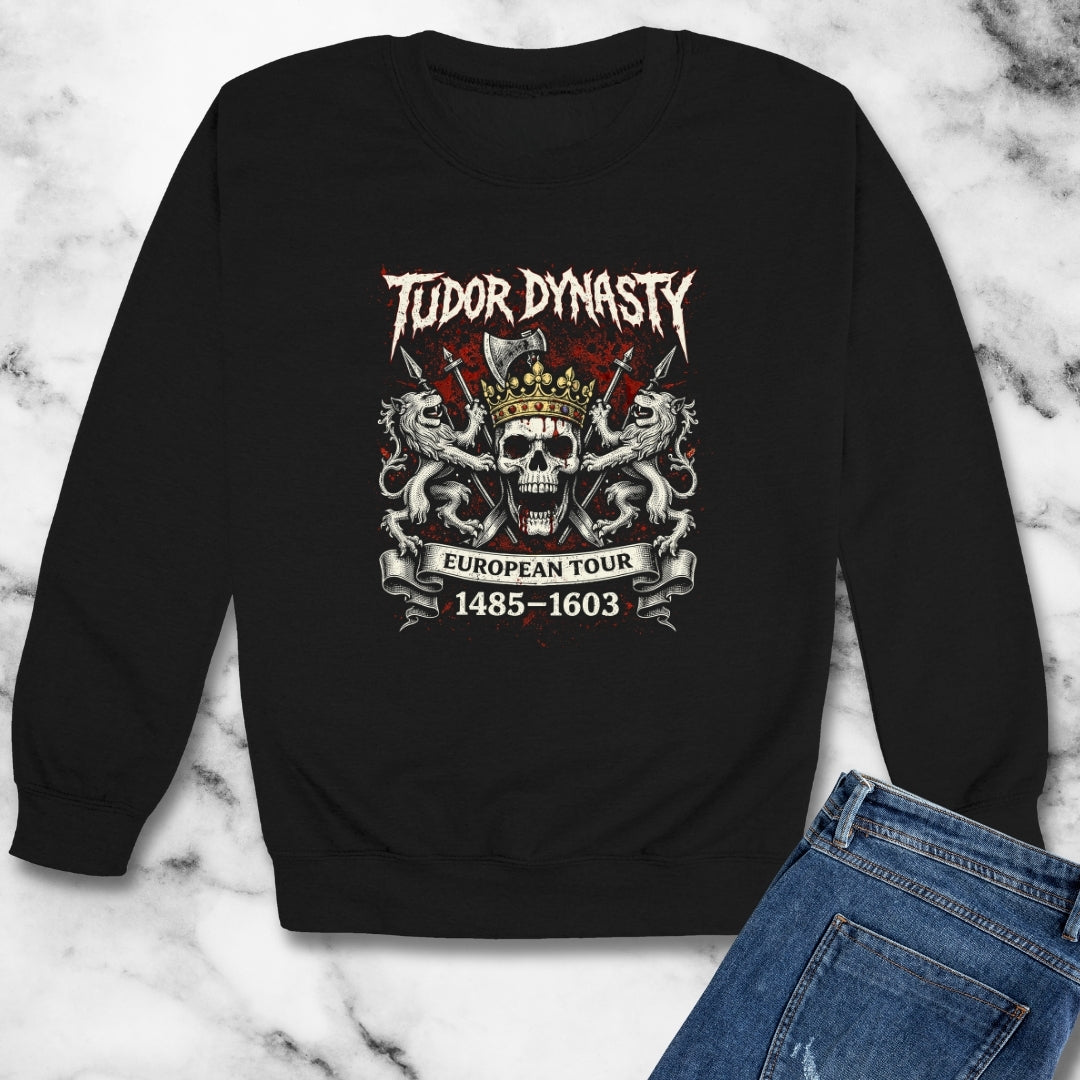 Tudor Dynasty Tour Unisex Heavy Crewneck Sweatshirt