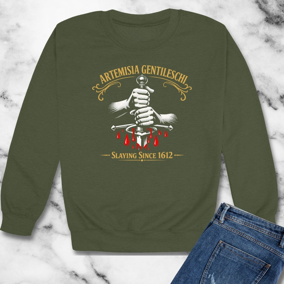 Artemesia Gentileschi Painter Unisex Heavy Crewneck Sweatshirt