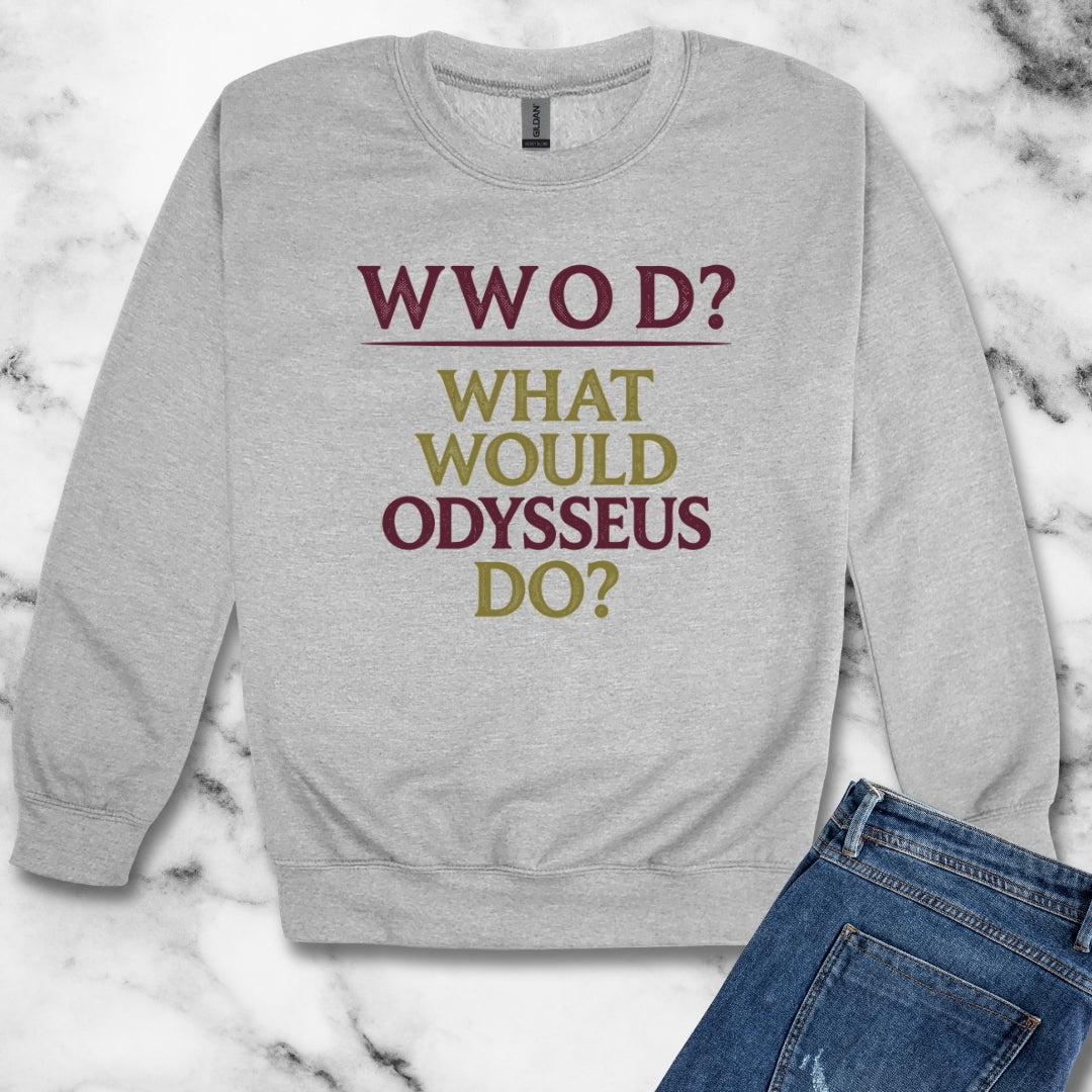 What Would Odysseus Do? Unisex Heavy Crewneck Sweatshirt