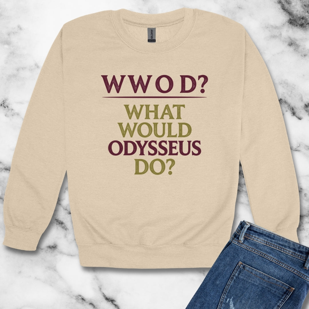 What Would Odysseus Do? Unisex Heavy Crewneck Sweatshirt