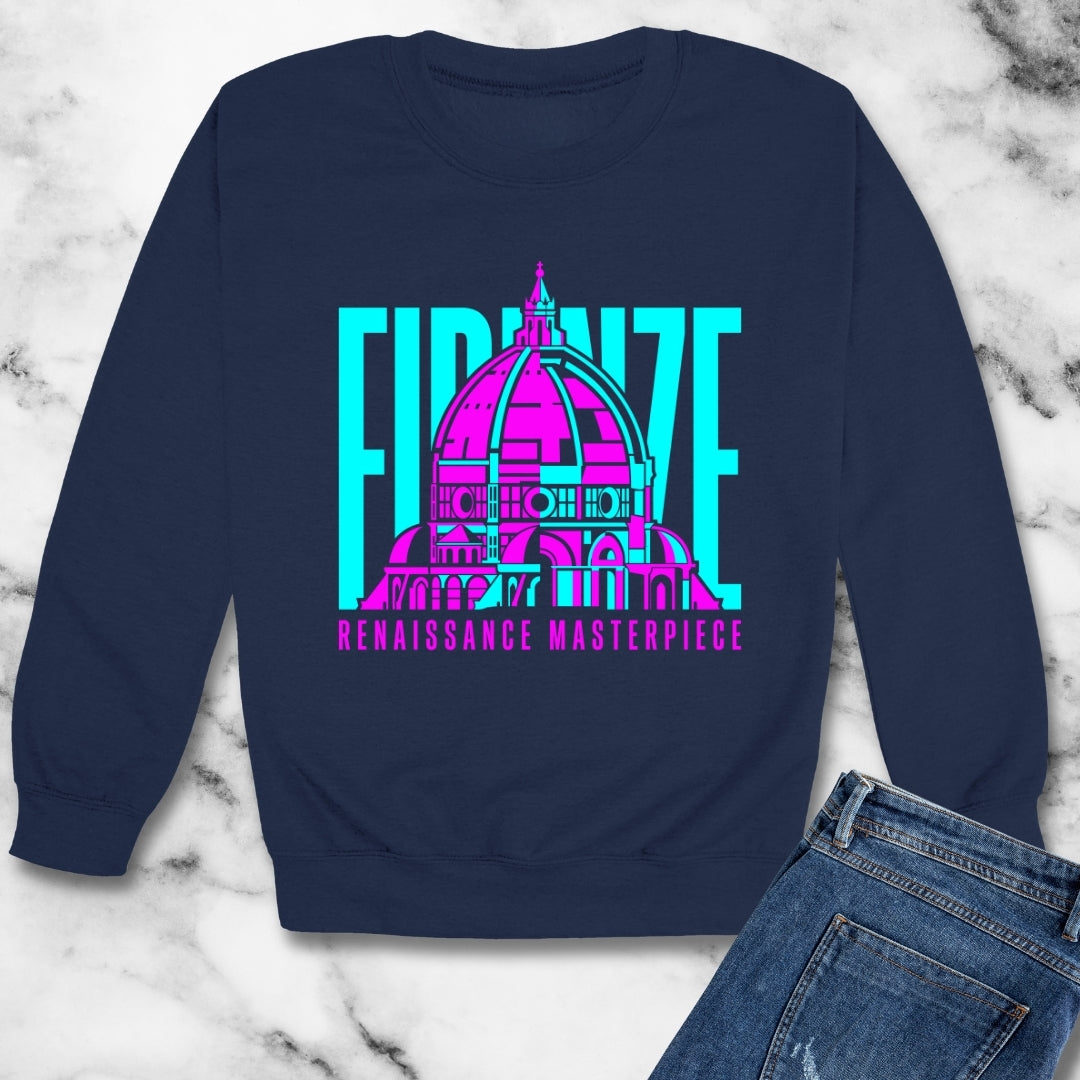 Brunelleschi's Dome Firenze Masterpiece Unisex Heavy Crewneck Sweatshirt