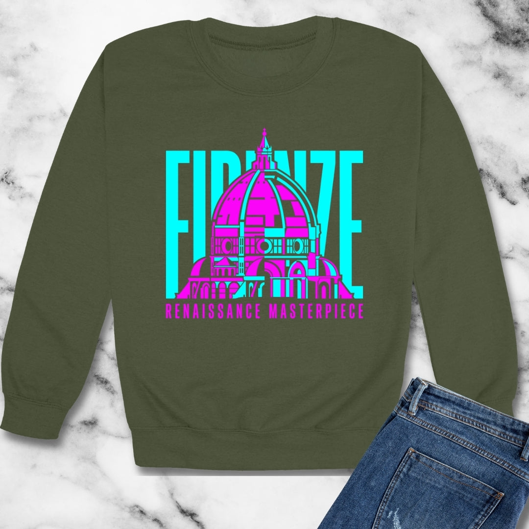 Brunelleschi's Dome Firenze Masterpiece Unisex Heavy Crewneck Sweatshirt