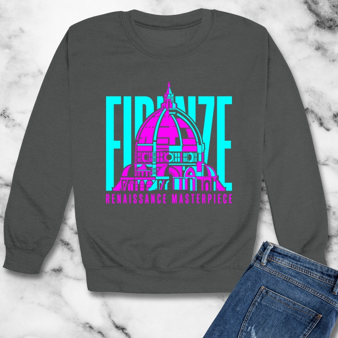 Brunelleschi's Dome Firenze Masterpiece Unisex Heavy Crewneck Sweatshirt