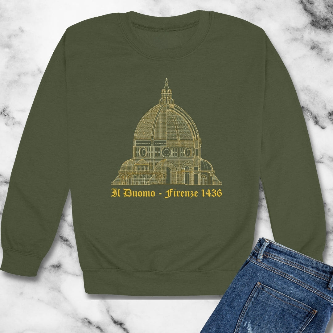 Brunelleschi's Dome Firenze Unisex Heavy Crewneck Sweatshirt