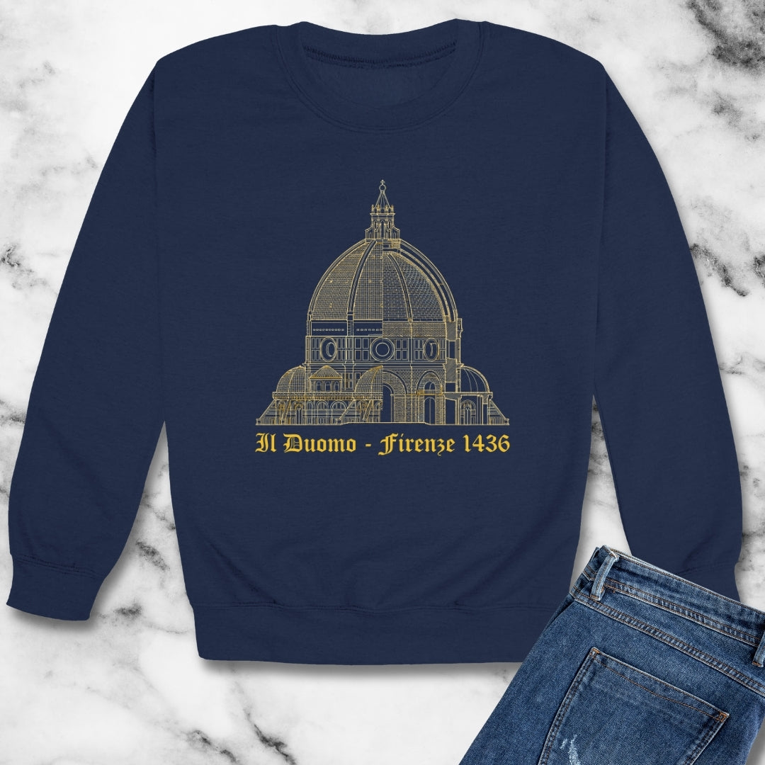 Brunelleschi's Dome Firenze Unisex Heavy Crewneck Sweatshirt