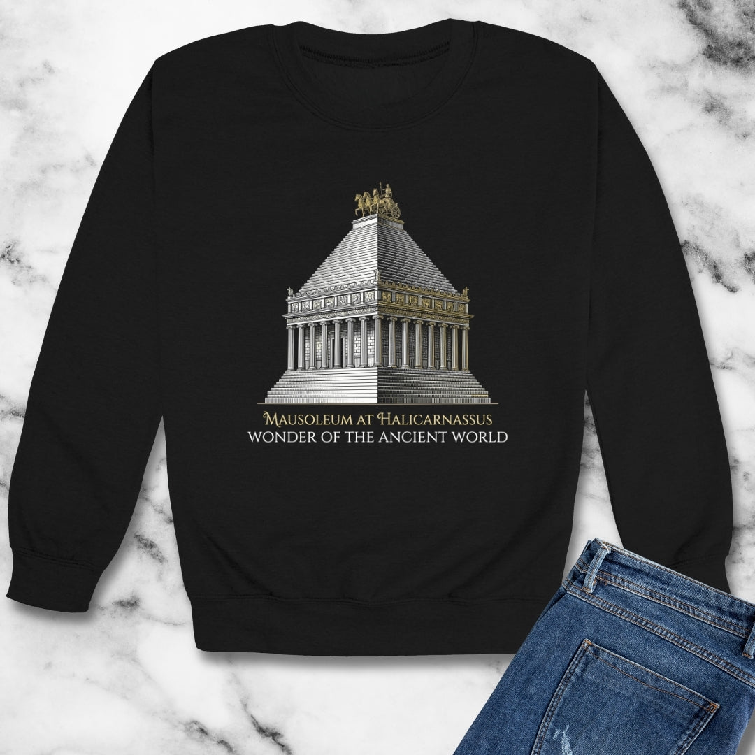 Mausoleum of Helicarnassus Wonder of the World Unisex Heavy Crewneck Sweatshirt