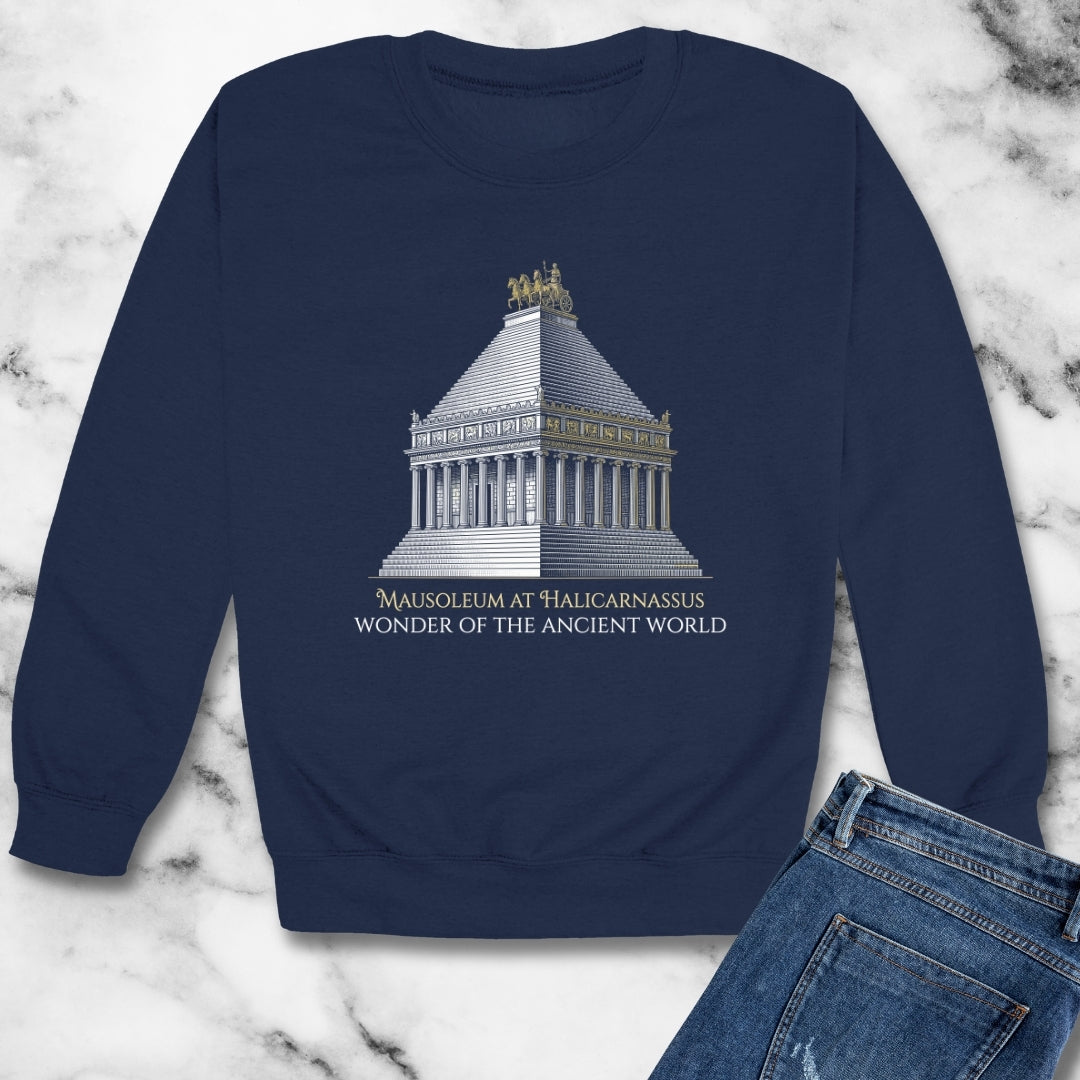 Mausoleum of Helicarnassus Wonder of the World Unisex Heavy Crewneck Sweatshirt