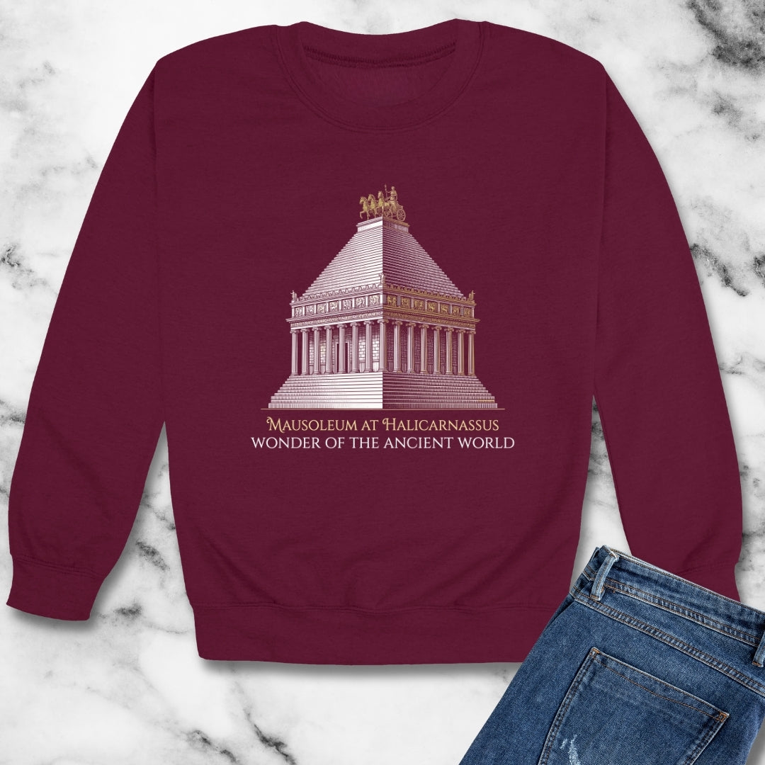 Mausoleum of Helicarnassus Wonder of the World Unisex Heavy Crewneck Sweatshirt