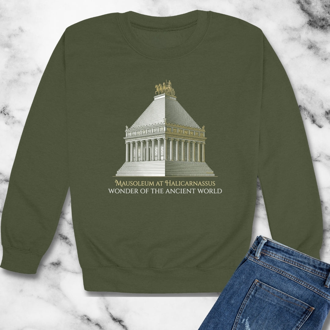Mausoleum of Helicarnassus Wonder of the World Unisex Heavy Crewneck Sweatshirt