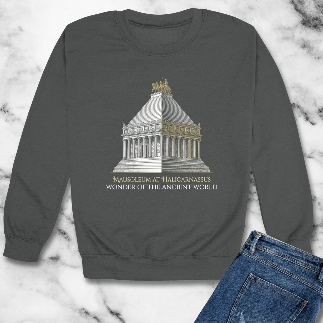 Mausoleum of Helicarnassus Wonder of the World Unisex Heavy Crewneck Sweatshirt
