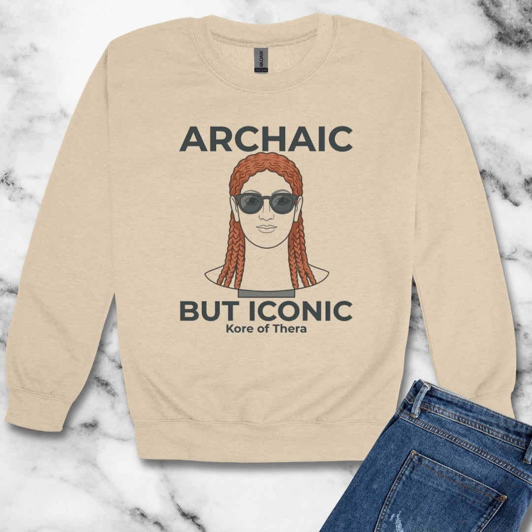 Kore of Thera Archaic Iconic Unisex Heavy Crewneck Sweatshirt
