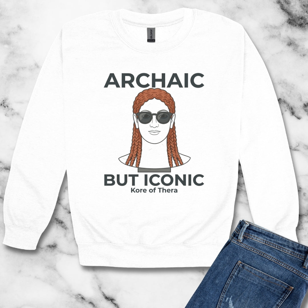 Kore of Thera Archaic Iconic Unisex Heavy Crewneck Sweatshirt