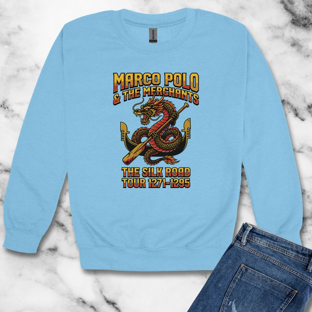 Marco Polo Silk Road Tour Unisex Heavy Crewneck Sweatshirt