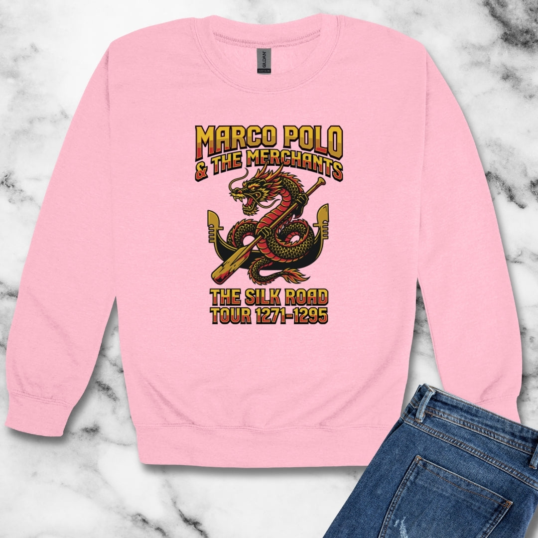 Marco Polo Silk Road Tour Unisex Heavy Crewneck Sweatshirt