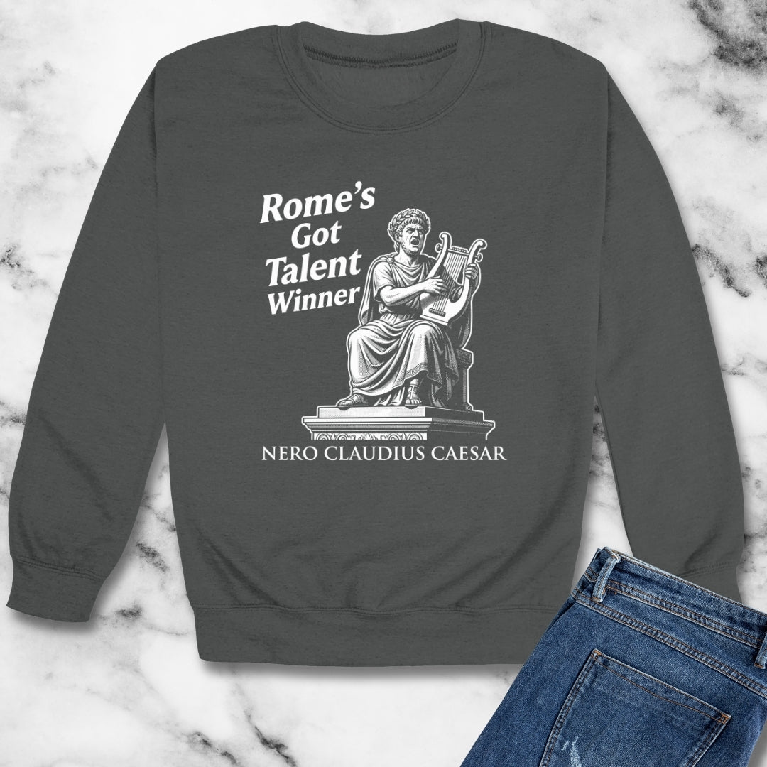 Emperor Nero Rome's Got Talent Winner Unisex Heavy Crewneck Sweatshirt