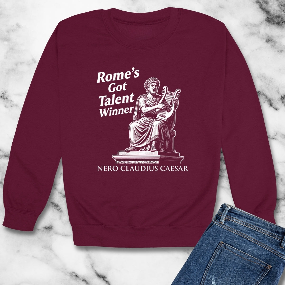 Emperor Nero Rome's Got Talent Winner Unisex Heavy Crewneck Sweatshirt