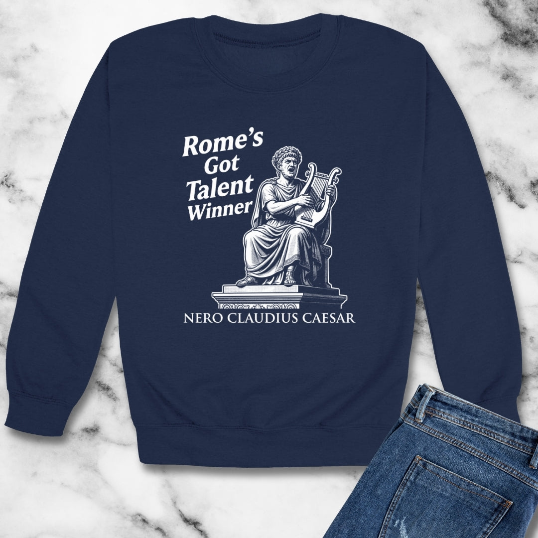 Emperor Nero Rome's Got Talent Winner Unisex Heavy Crewneck Sweatshirt