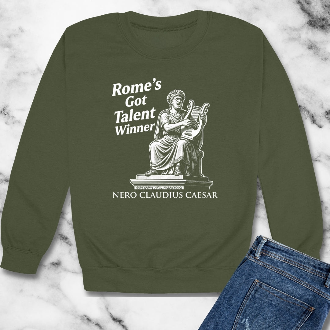 Emperor Nero Rome's Got Talent Winner Unisex Heavy Crewneck Sweatshirt