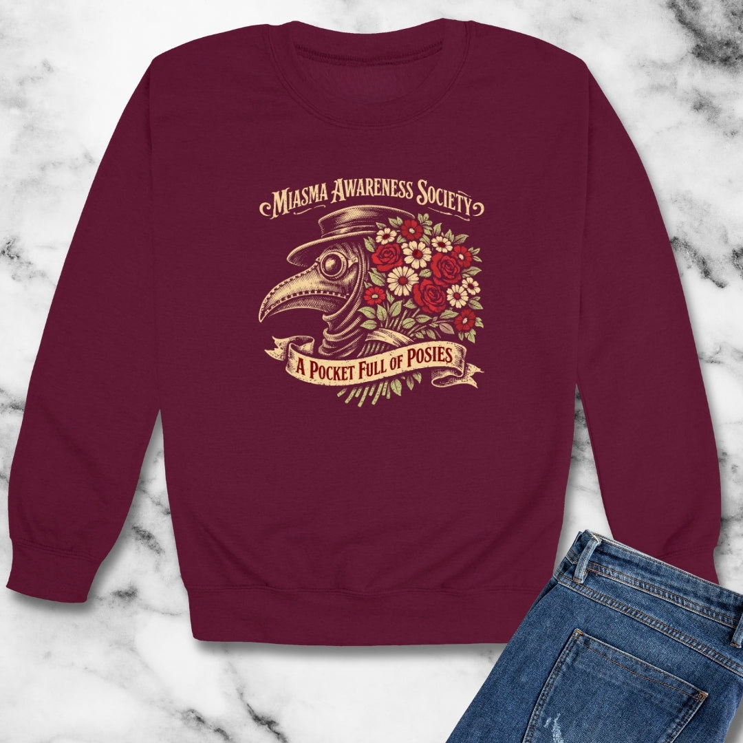 Miasma Pocket Full of Posies Unisex Heavy Crewneck Sweatshirt