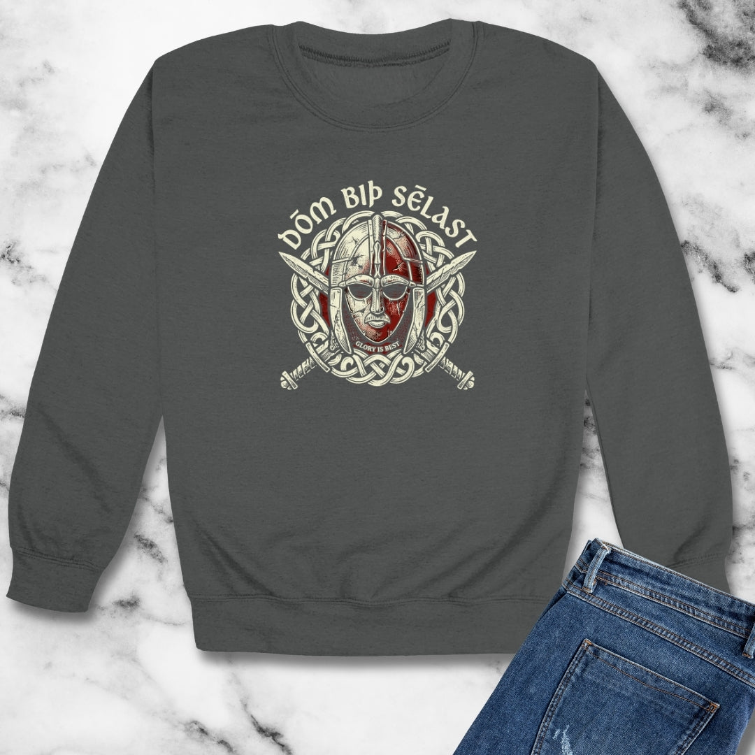 Beowulf Old English Glory Is Best Unisex Heavy Crewneck Sweatshirt