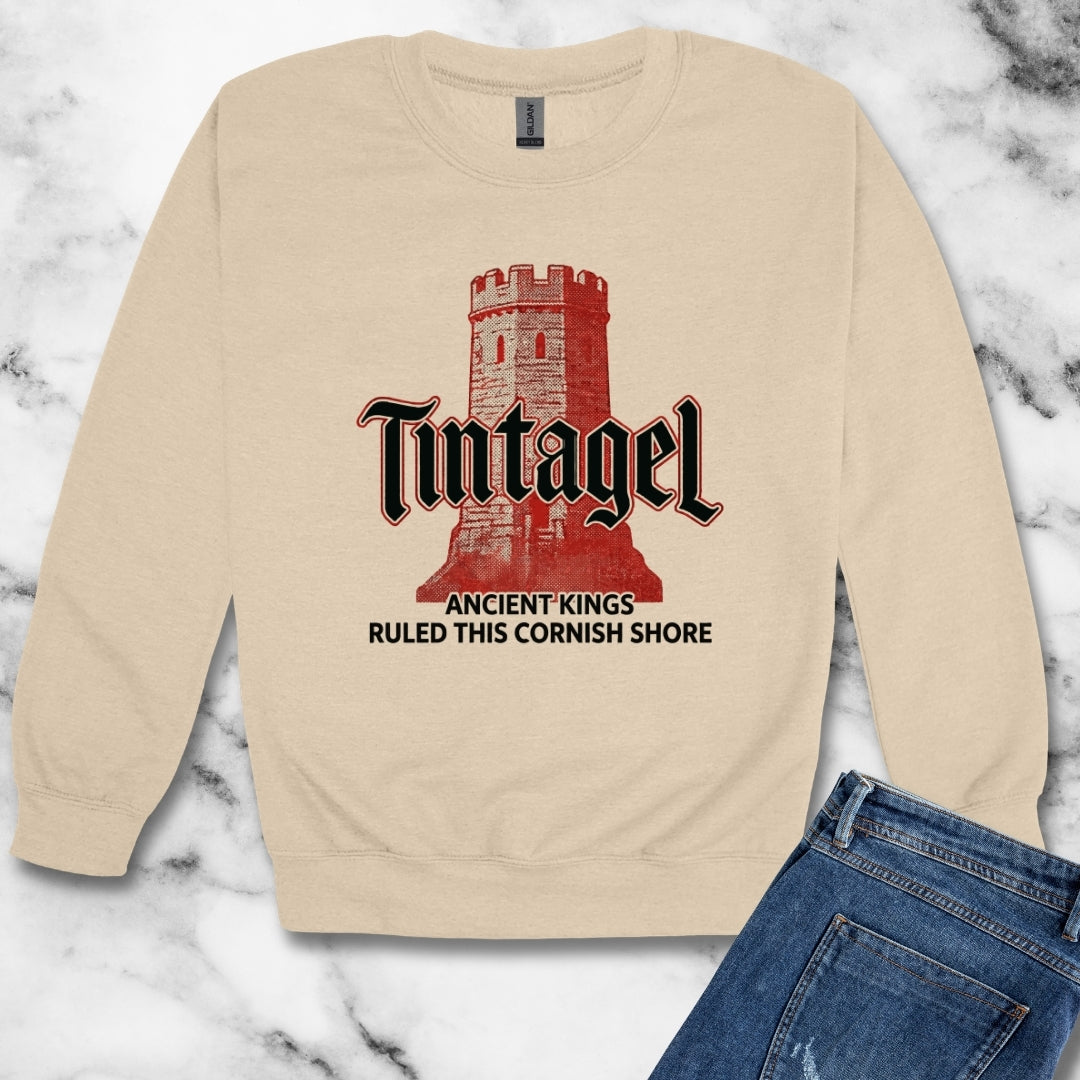 Tintagel Castle Ancient Kings Unisex Heavy Crewneck Sweatshirt