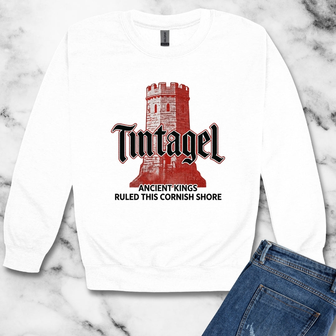 Tintagel Castle Ancient Kings Unisex Heavy Crewneck Sweatshirt