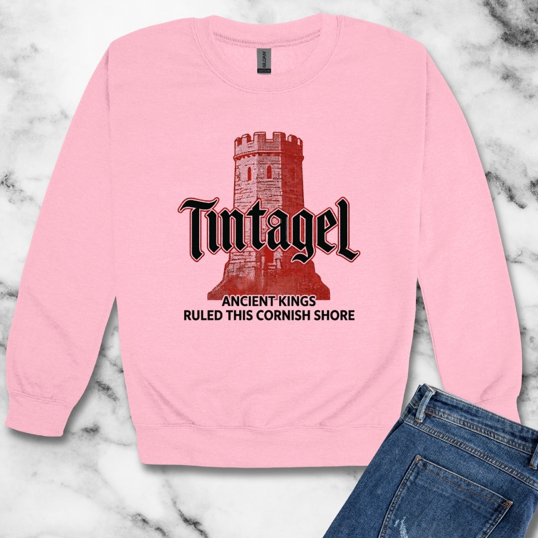 Tintagel Castle Ancient Kings Unisex Heavy Crewneck Sweatshirt