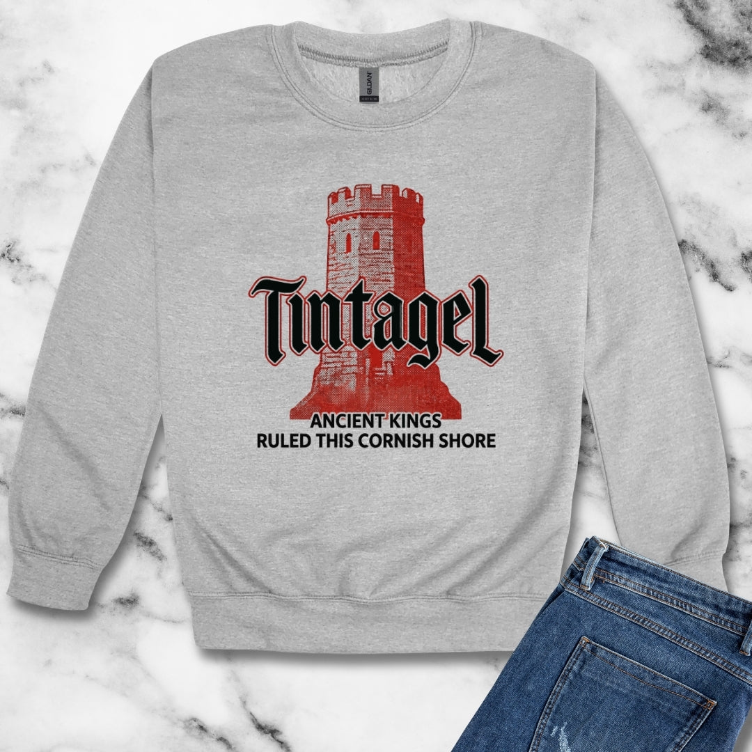 Tintagel Castle Ancient Kings Unisex Heavy Crewneck Sweatshirt