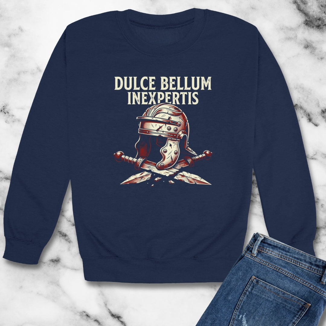 War Is Sweet to the Inexperienced in Latin Unisex Heavy Crewneck Sweatshirt