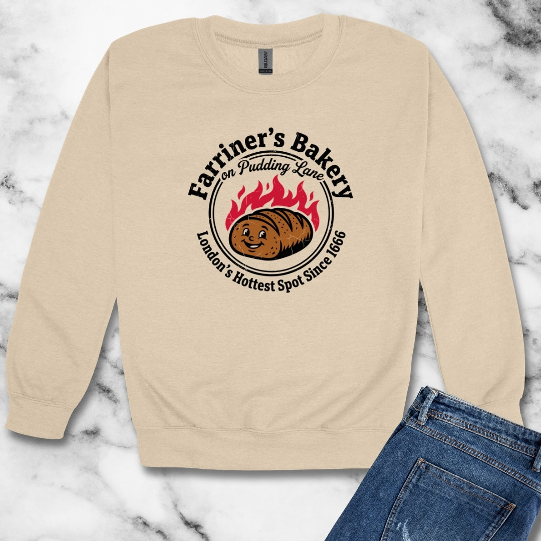 Farriner's Bakery London Fire Unisex Heavy Crewneck Sweatshirt