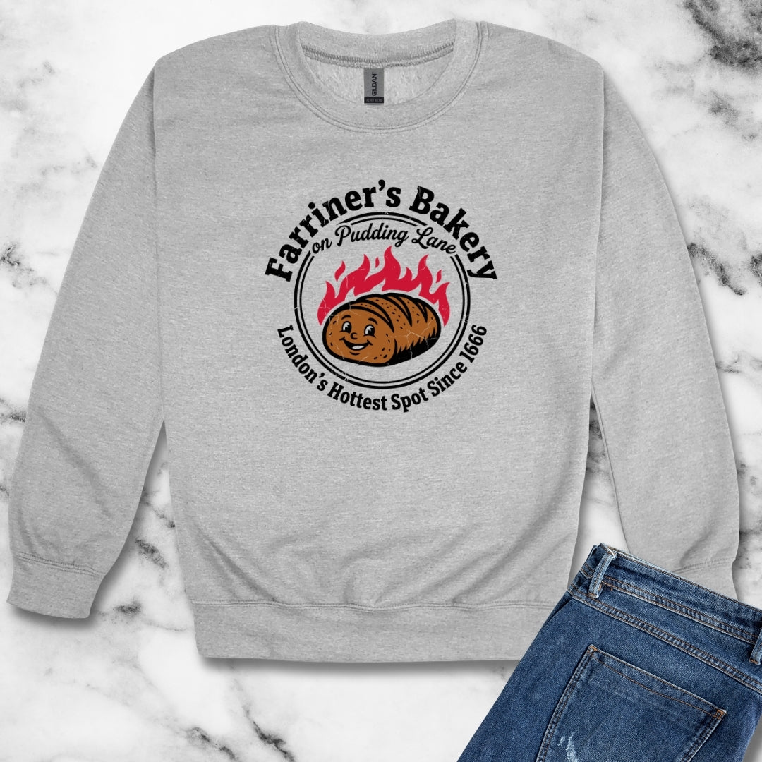 Farriner's Bakery London Fire Unisex Heavy Crewneck Sweatshirt