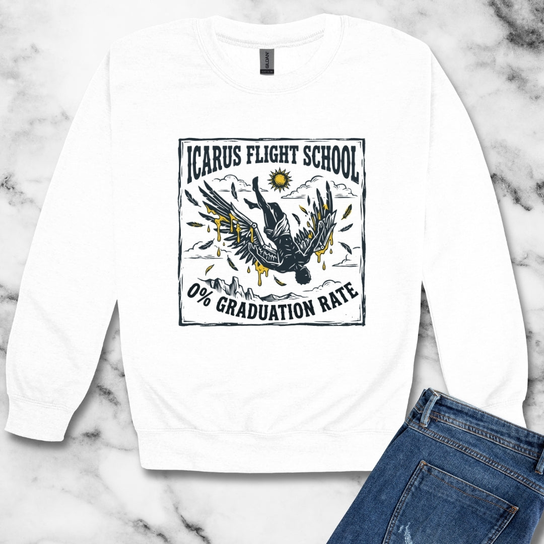 Icarus Flight School Unisex Heavy Crewneck Sweatshirt