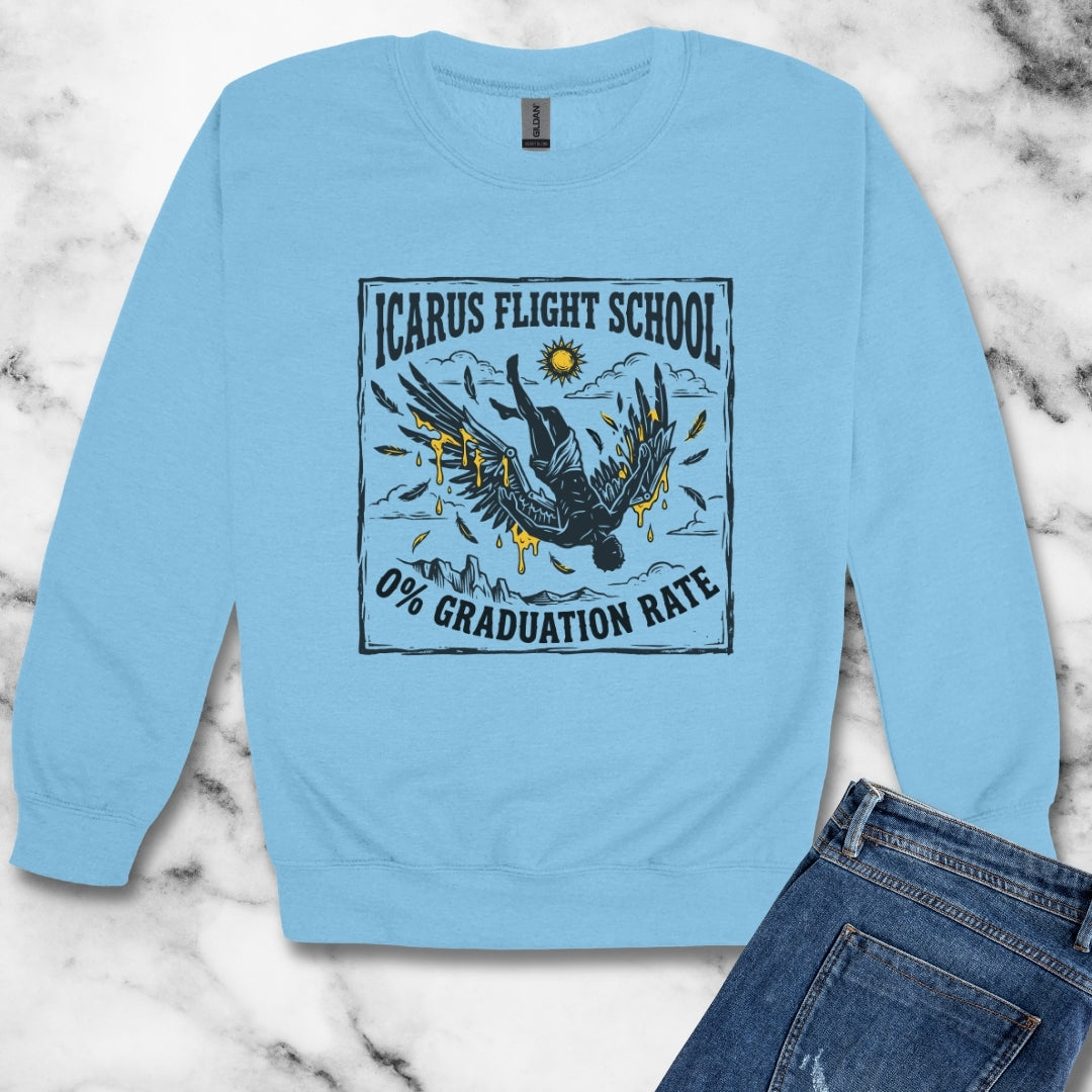 Icarus Flight School Unisex Heavy Crewneck Sweatshirt