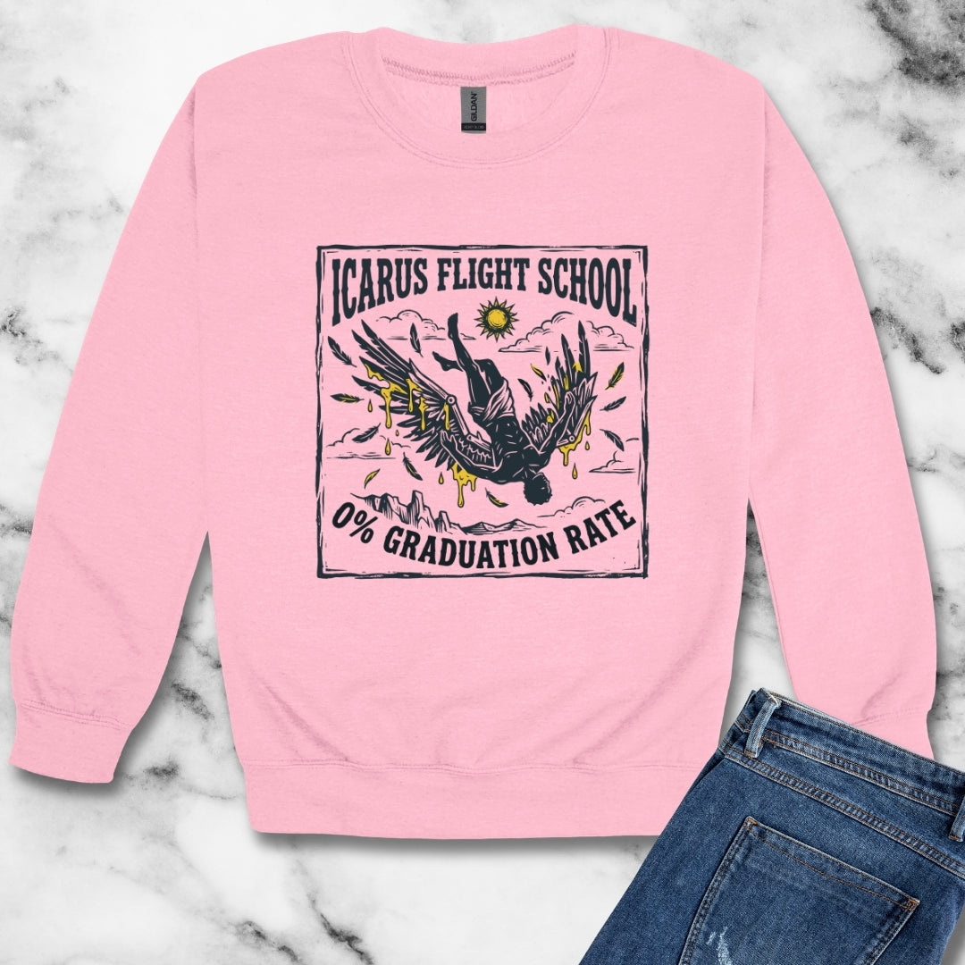 Icarus Flight School Unisex Heavy Crewneck Sweatshirt