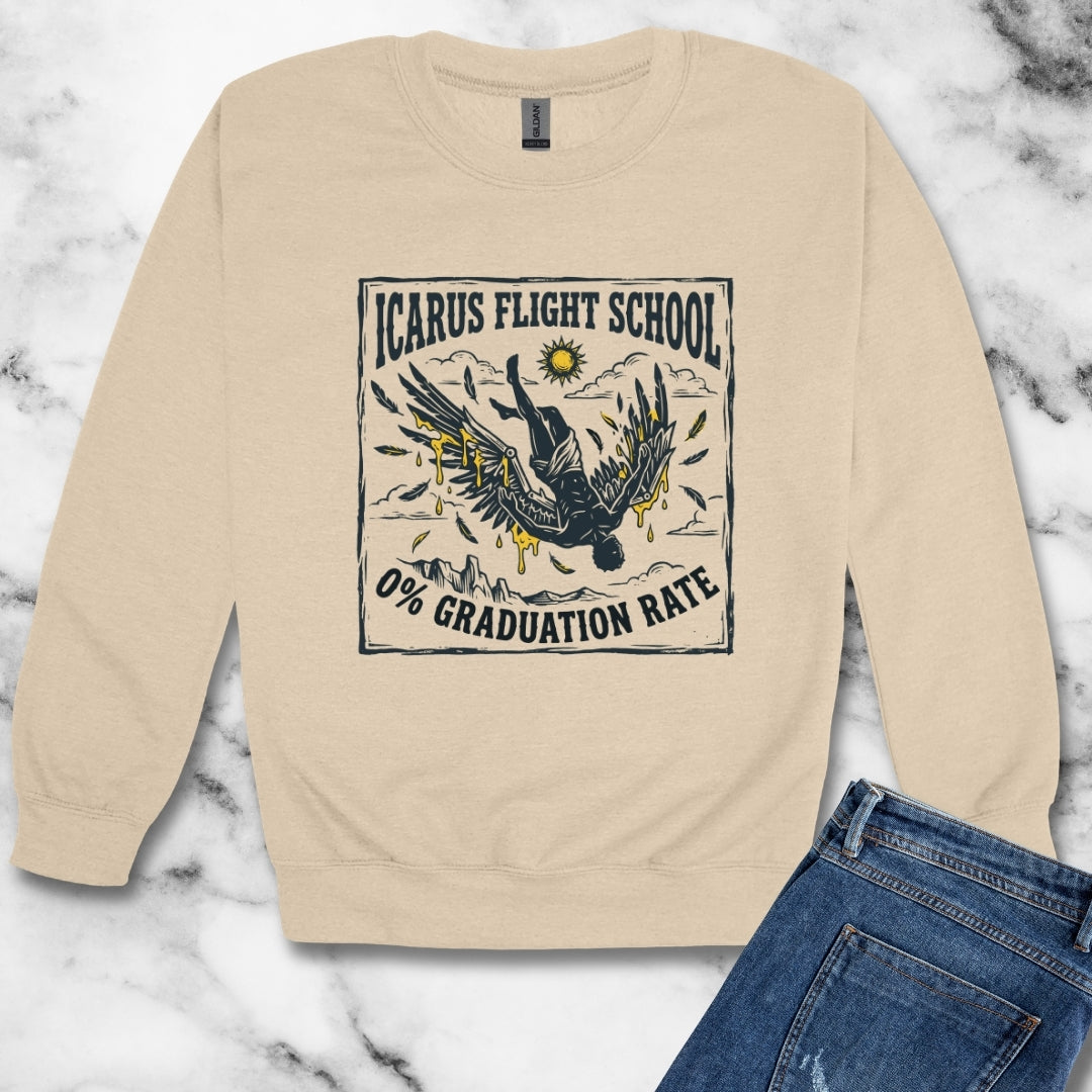 Icarus Flight School Unisex Heavy Crewneck Sweatshirt