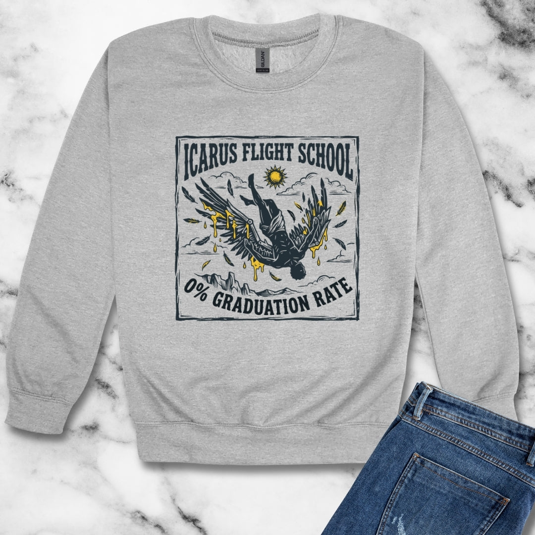 Icarus Flight School Unisex Heavy Crewneck Sweatshirt