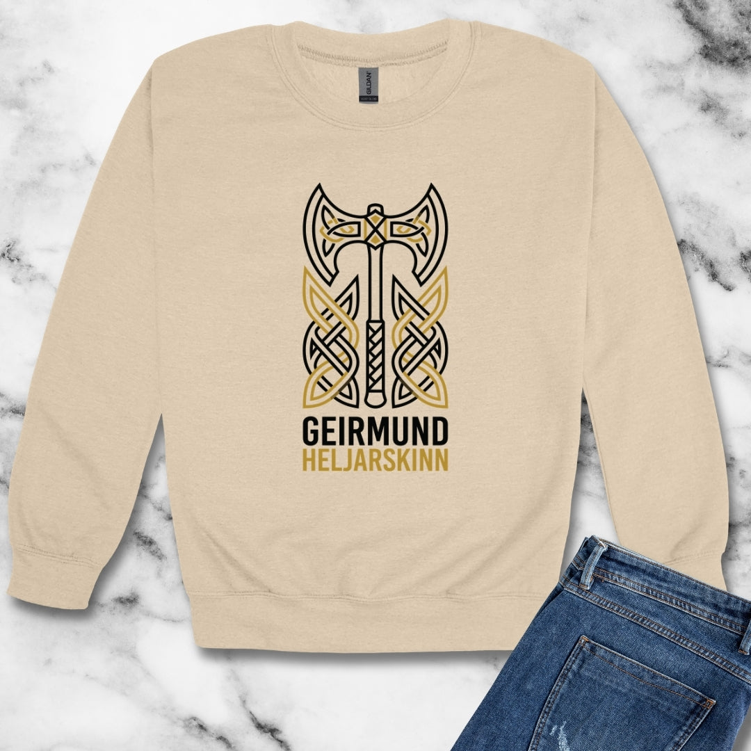 Giermund Heljarskinn The Different Viking Warrior Unisex Heavy Crewneck Sweatshirt
