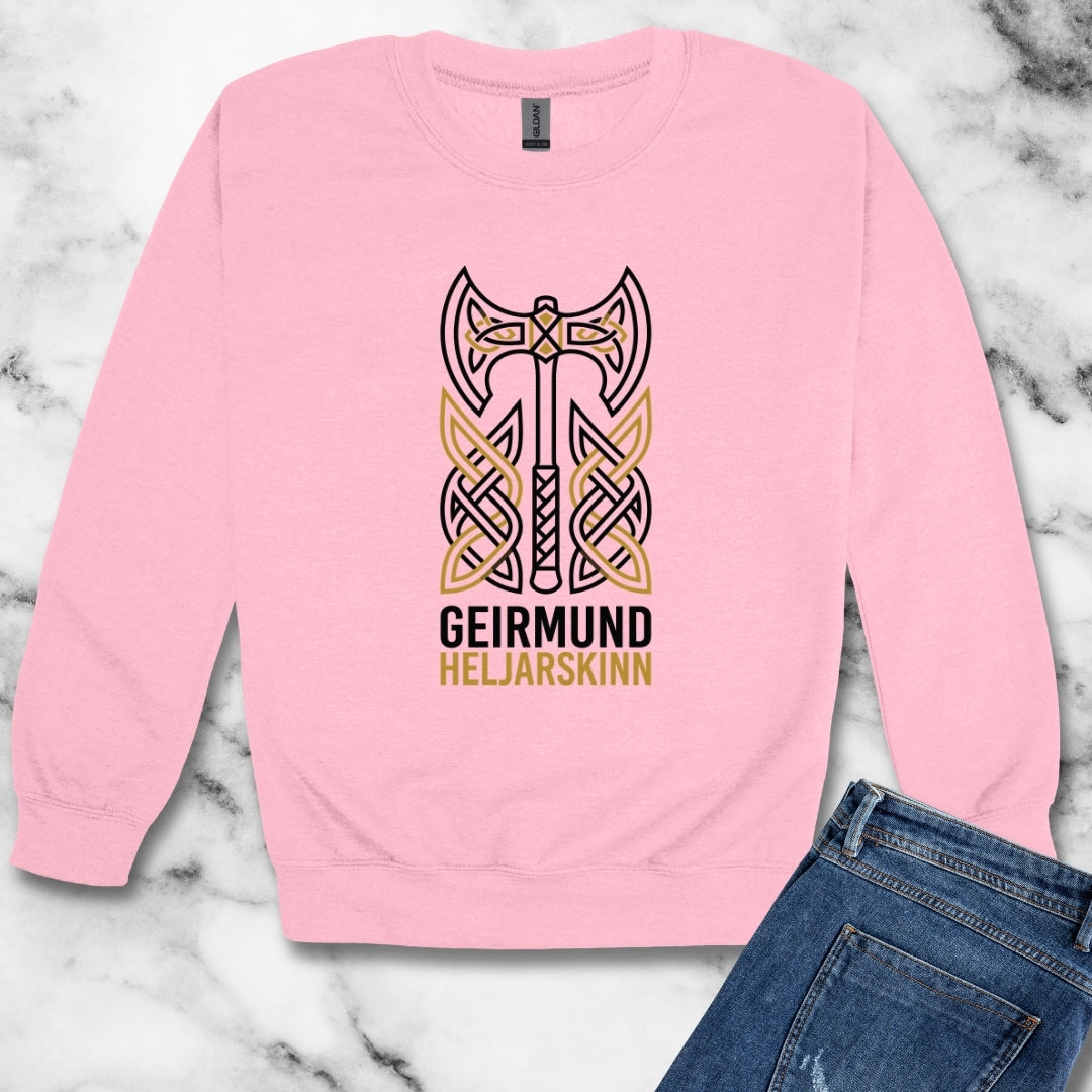 Giermund Heljarskinn The Different Viking Warrior Unisex Heavy Crewneck Sweatshirt