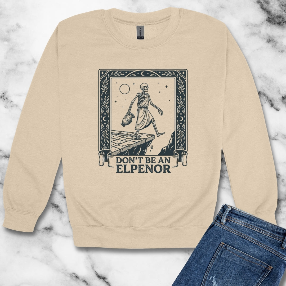 Don't Be an Elpenor the Odyssey Unisex Heavy Crewneck Sweatshirt