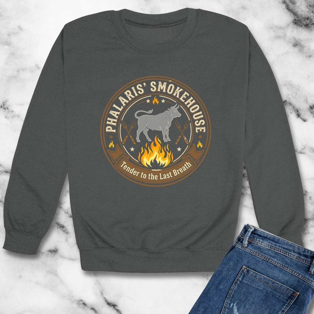 Phalaris Smokehouse Brazen Bull Unisex Heavy Crewneck Sweatshirt