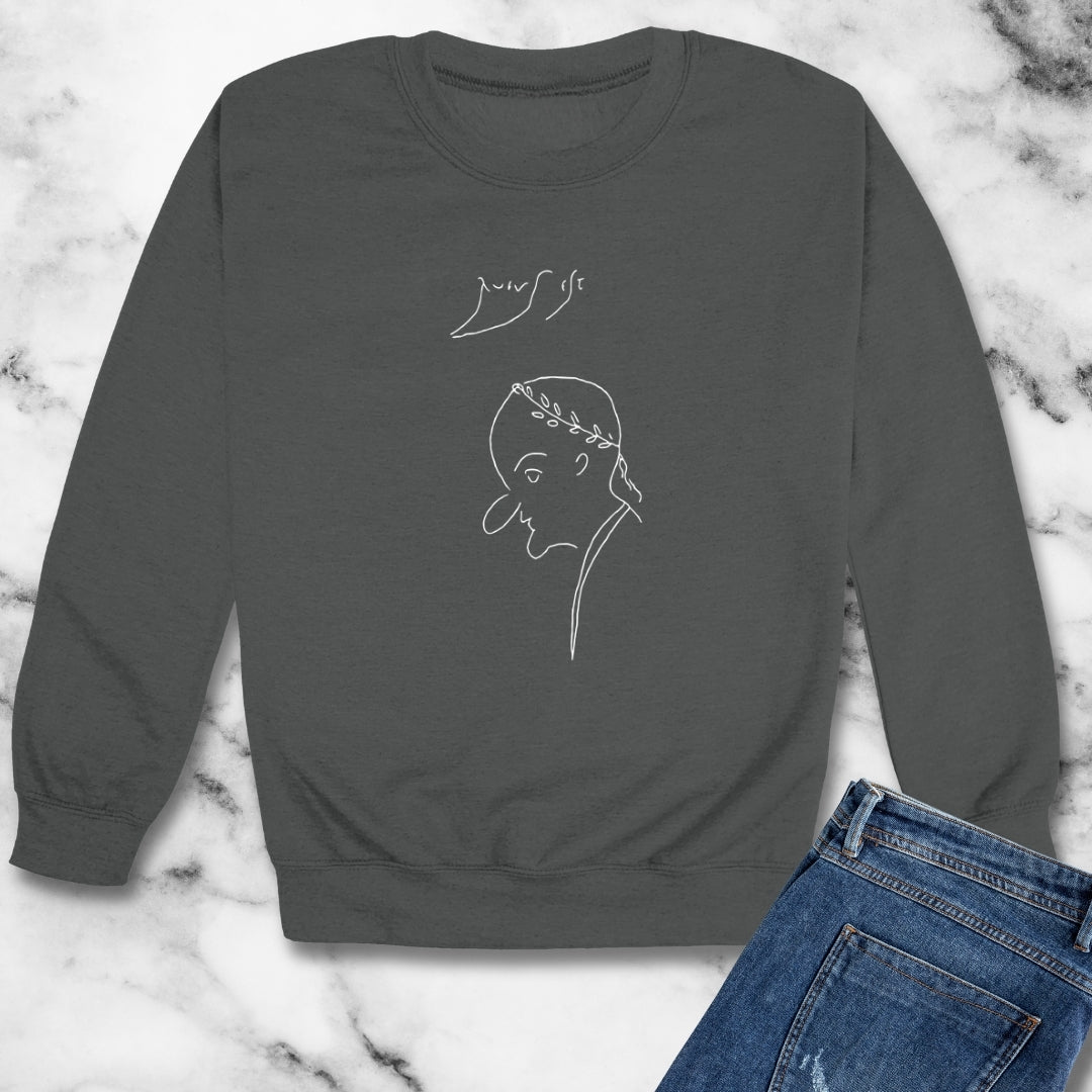 Rufus Est Pompeii Graffiti Unisex Heavy Crewneck Sweatshirt