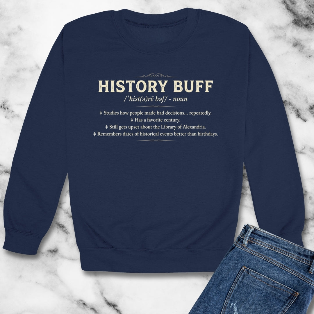 History Buff Definition Unisex Heavy Crewneck Sweatshirt