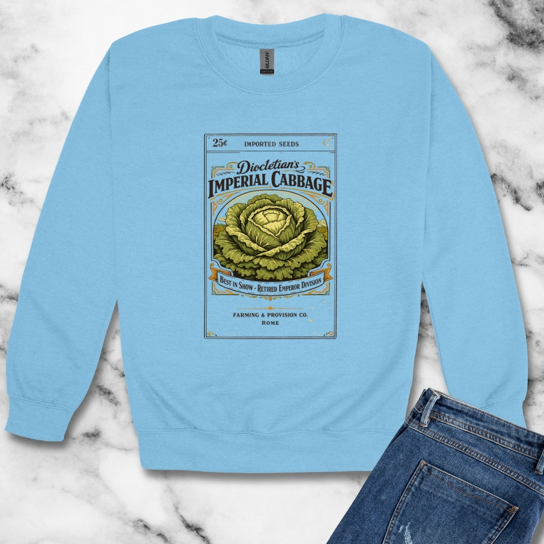 Emperor Diocletian Cabbage Farmer Unisex Heavy Crewneck Sweatshirt