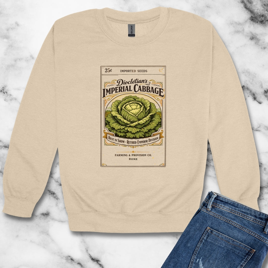 Emperor Diocletian Cabbage Farmer Unisex Heavy Crewneck Sweatshirt
