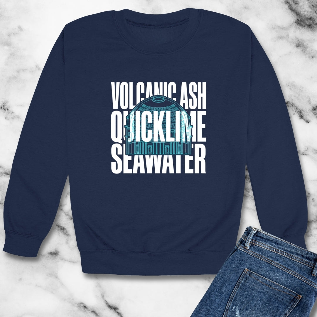 Roman Concrete Ingredients Unisex Heavy Crewneck Sweatshirt