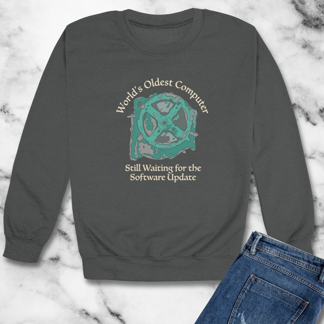 Antikythera Mechanism Unisex Heavy Crewneck Sweatshirt
