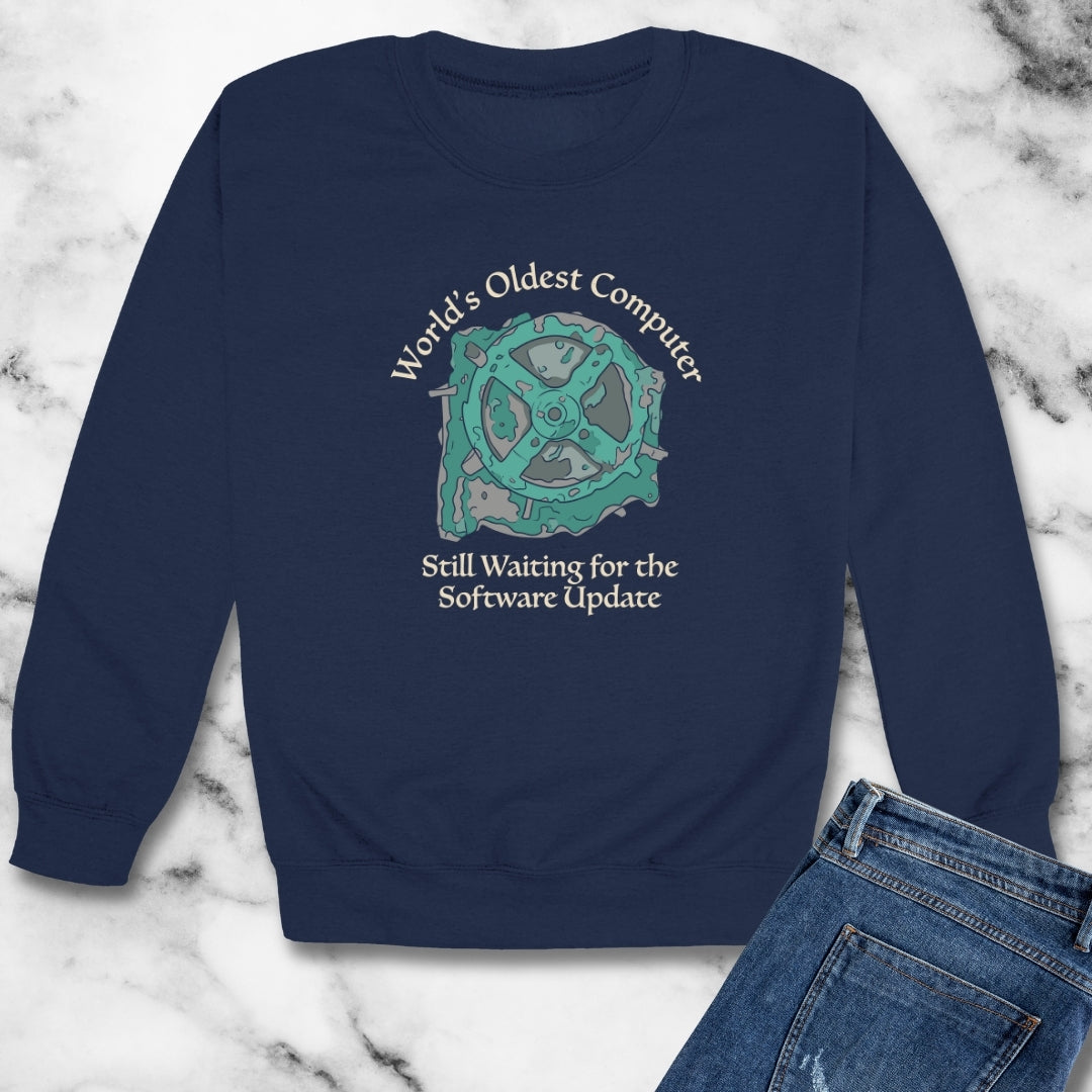 Antikythera Mechanism Unisex Heavy Crewneck Sweatshirt