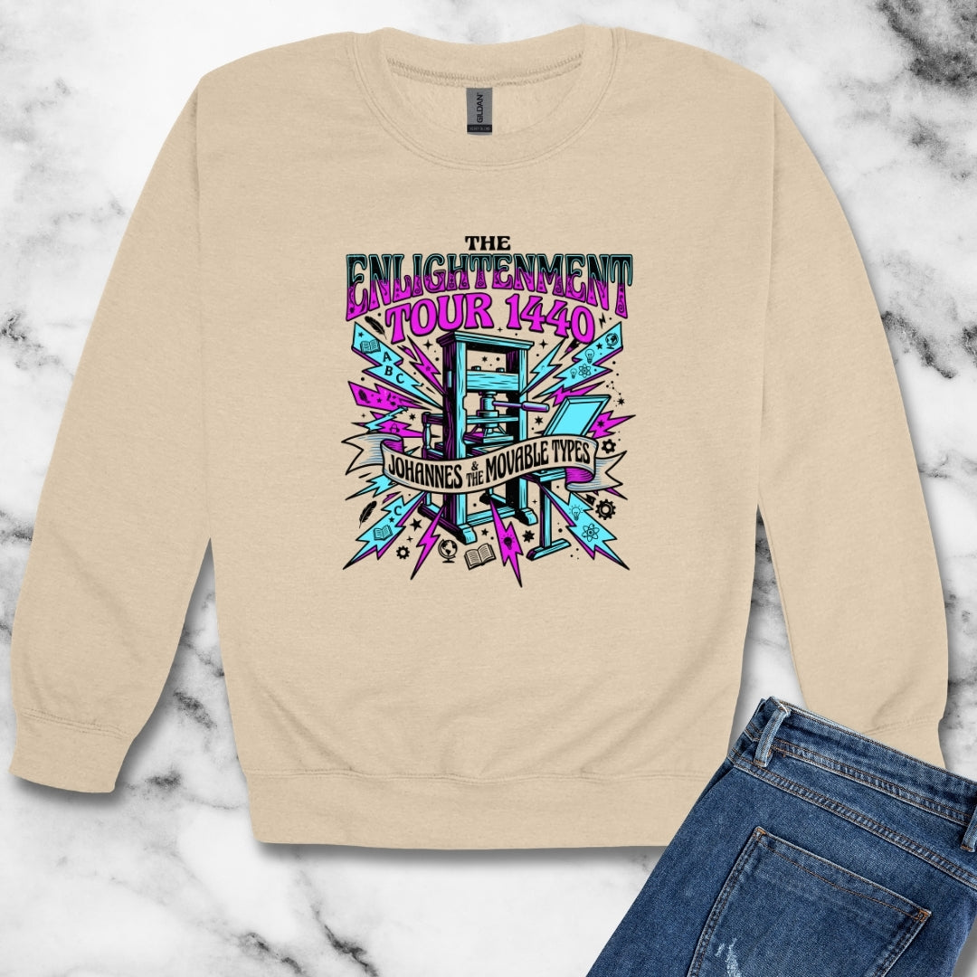 Johannes Gutenberg Enlightenment Tour Unisex Heavy Crewneck Sweatshirt