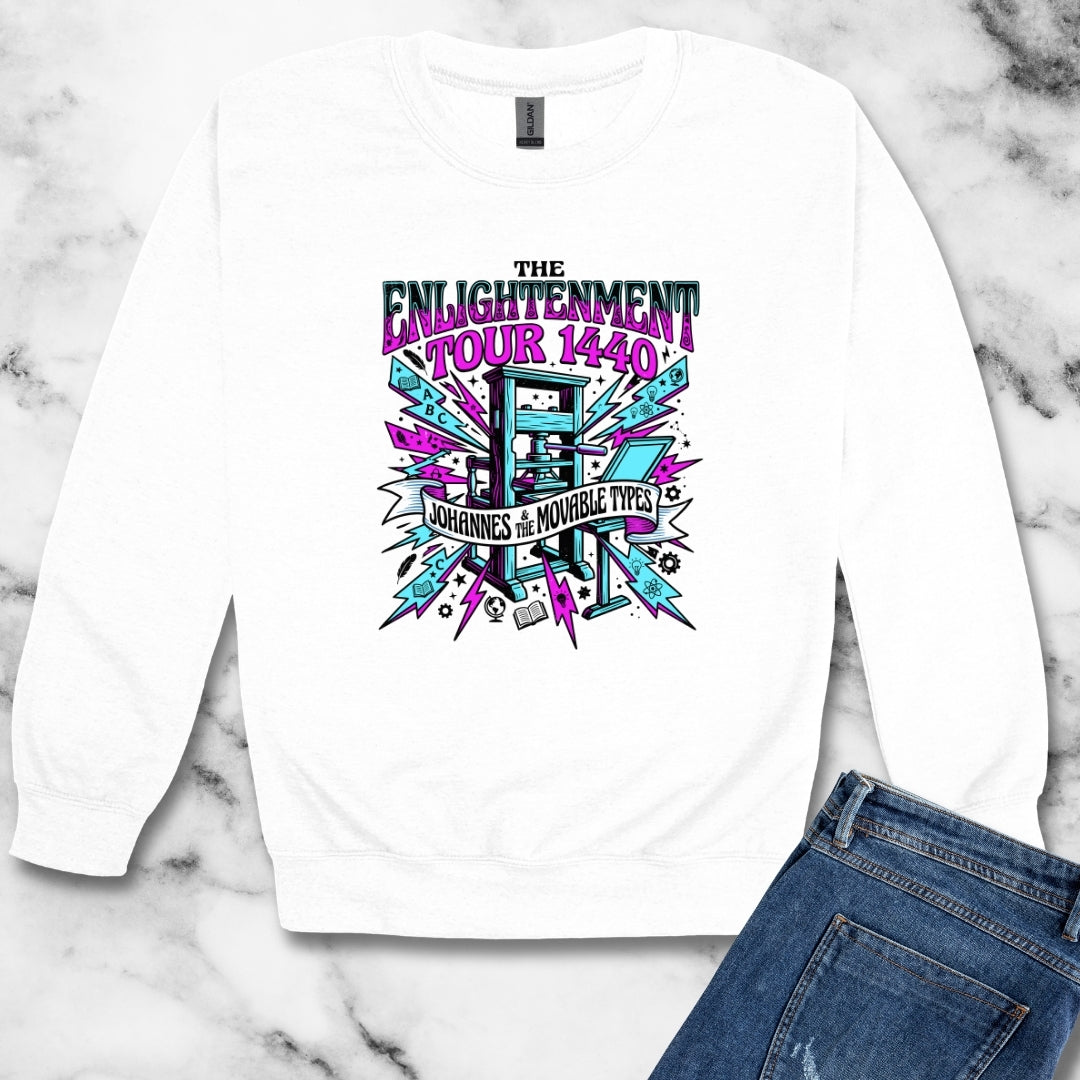 Johannes Gutenberg Enlightenment Tour Unisex Heavy Crewneck Sweatshirt