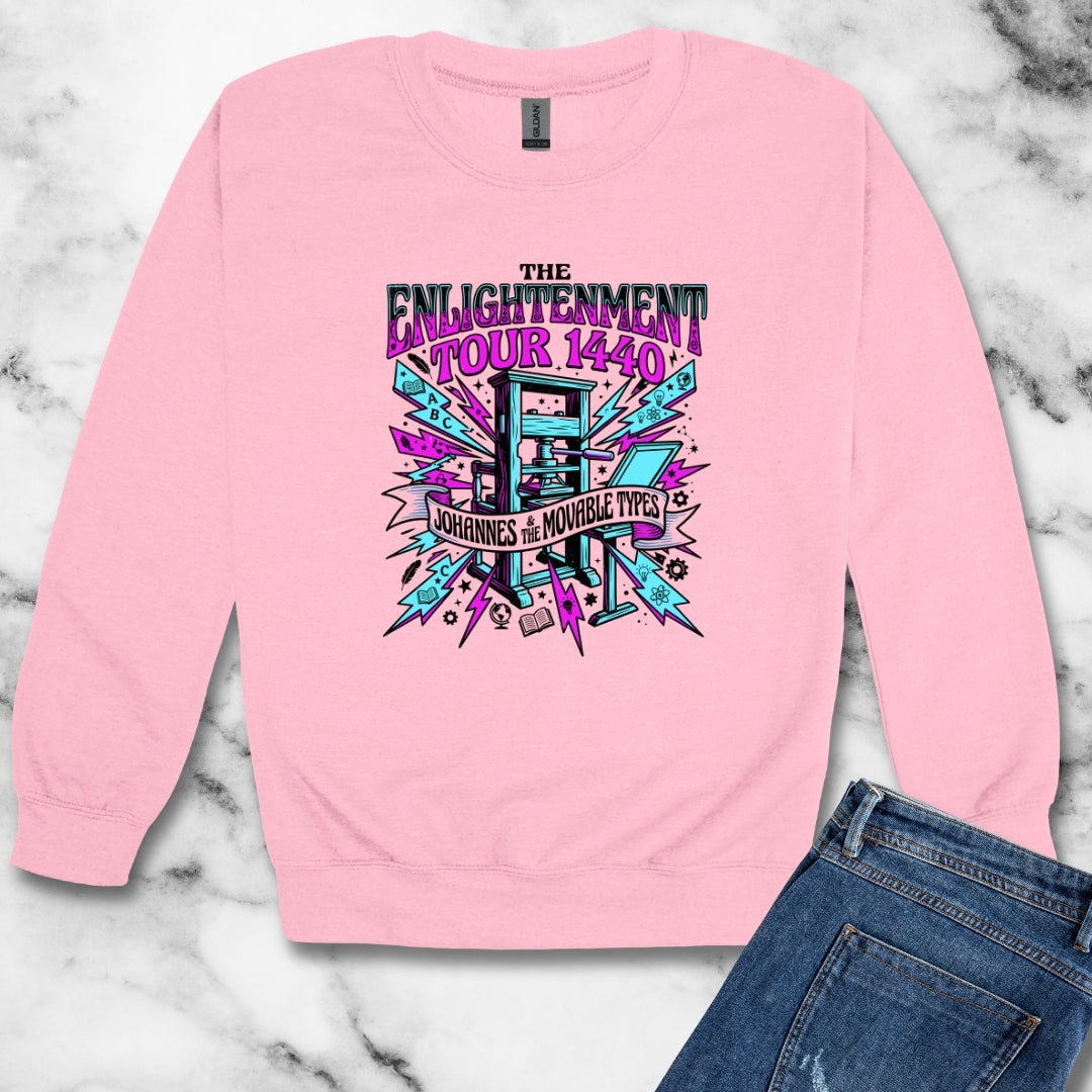 Johannes Gutenberg Enlightenment Tour Unisex Heavy Crewneck Sweatshirt